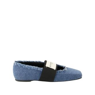 Givenchy Ballerinas, female, Blue, Size: 10 US Sliced Square Ballerinas