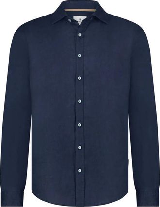 State of Art Stijlvol Overhemd - Heren - Casual Overhemden - Blauw - L - Overhemden