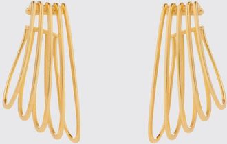 Federica Tosi Ear cuff La Cage asimmetrico e pendente in ottone color acciaio