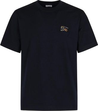 Burberry Seth - Heren - T-shirts - Blauw - M - Tops