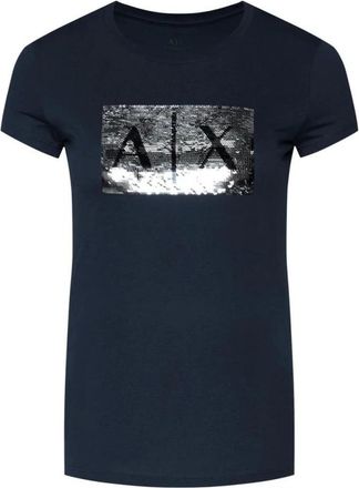 A|X Armani Exchange T-shirt con Logo - - Tops - Donna - Blu - M