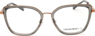 Emporio Armani 0EA1152 Cat Eye Metal Frame Eyeglasses - Rose Gold
