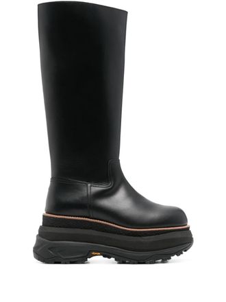 sacai Long boots - Black