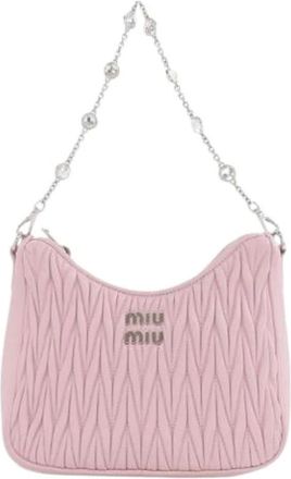 Miu Miu Pre-owned Shoulder Bags, female, Pink, Size: ONE SIZE Pre-owned Shoulder Bag