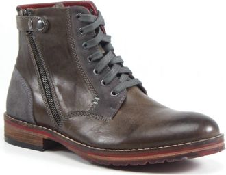 Diba Mens Ball Of Fire Leather Boots In Grey