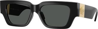 Versace Ve 4497U Zonnebrillen - Dames - Zonnebrillen - Zwart - 53 MM - Accessoires