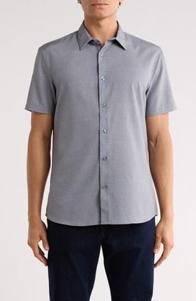 DKNY Davin Button-Up Shirt in Dark Gray at Nordstrom Rack, Size X-Large