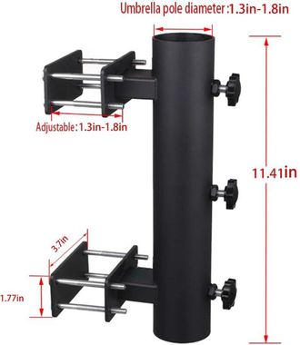 OEM Base Resistente Para Sombrilla, Soporte Para Sombrilla De Jard&iacute;n, Soporte Para Sombrilla De Banco, Abrazadera Para Sombrilla Para Patio, Barandilla, P