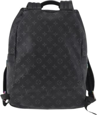 Louis Vuitton Pre-owned Vintage Canvas Backpack - Heren - Vintage Rugzakken - Zwart - ONE Size - Vintage