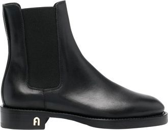 Furla Heritage Chelsea Enkellaarzen - Dames - Schoenen - Zwart - Maat: 37 EU Leer