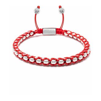 Nialaya Bracelets, male, Gray, M, String Box Chain Bracelet