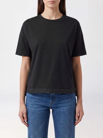 Herno T-shirt a maniche corte a girocollo in jersey di cotone stretch