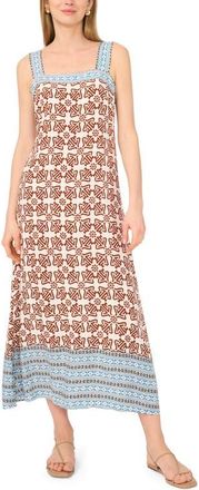Vince Camuto Smocked Back Maxi Dress in Rust at Nordstrom, Size Xx-Large