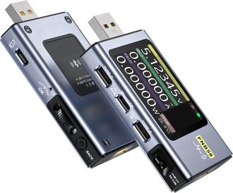 OEM Volt&iacute;metro Y Amper&iacute;metro Digital Fnb58 Con Usb Tipo C, Detecci&oacute;n De Carga R&aacute;pida, Medici&oacute;n De Capacitancia, Medici&oacute;n De Rizado Y Bluetooth, Monitoriza