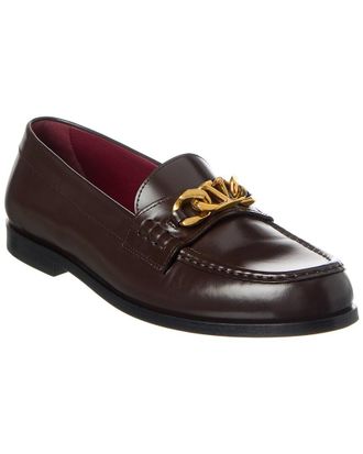 Valentino Vlogo Chain Leather Loafer