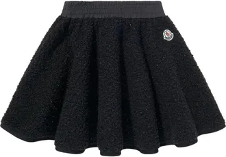Moncler Girls Enfant Skirt Black Polyester; Lining: Polyamide