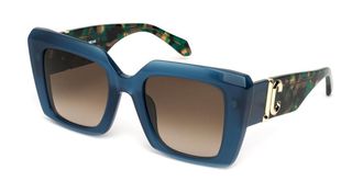 Just Cavalli SJC104 0D99 Womens Sunglasses Blue Size 51