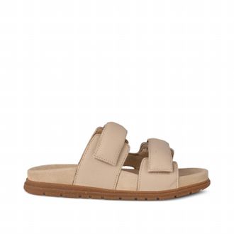 Woden Womens Lisa Leather Sandal In Coffee Cream