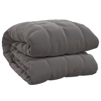 vidaXL Manta Con Peso Tela Gris 155x220 Cm 11 Kg Vidaxl