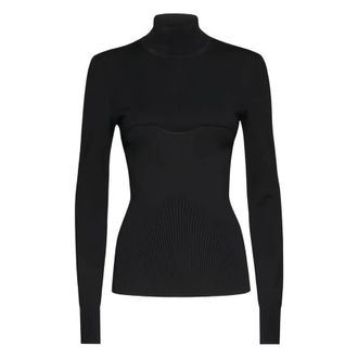 Ferragamo Long Sleeves Mock-Neck