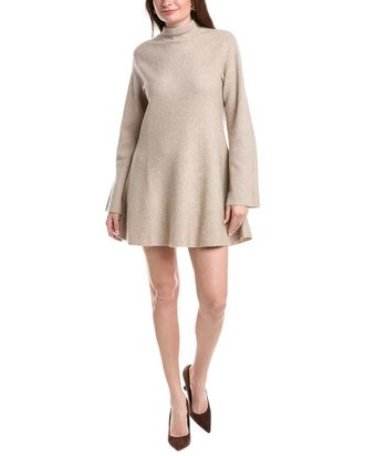 Naadam Wool & Cashmere-Blend Mini Turtleneck Dress