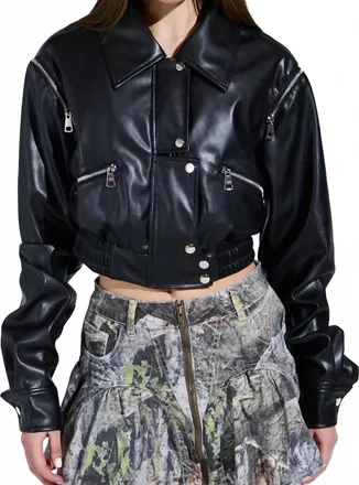 Azalea Wang Bowery Jacket In Black
