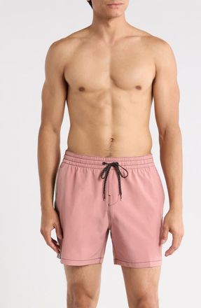 Billabong Dbah Panel Loopback Swim Trunks in Ash Rose at Nordstrom, Size X-Large