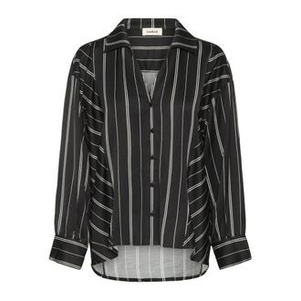 Soaked In Luxury Mujer, Blusas y Camisas, Negro, Talla: 2XL