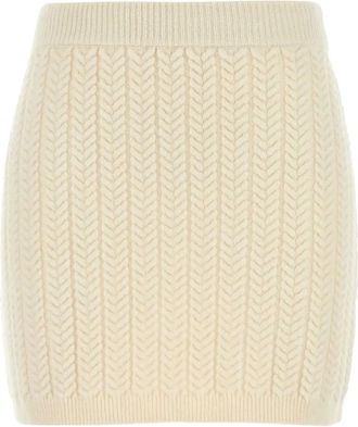 Sportmax Minigonna in maglia a trecce - Toni neutri