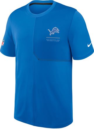 Nike Detroit Lions Sideline Coach Nike Mens Dri-FIT NFL Top in Blue | 03B20BE99J-B8B