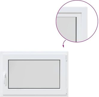 vidaXL Ventana De S&oacute;tano risor 90x50 Cm Oscilobatiente Din Derecha Blanca Vidaxl