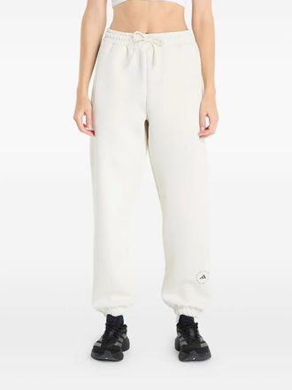 adidas x Stella McCartney drawstring tracksuit bottoms - women - Fabric - L - Neutrals