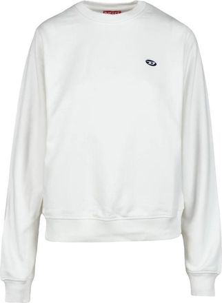 Diesel Katoenen Sweatshirt - Dames - Sweatshirts - Wit - S - Katoen - Hoodies & sweatvesten