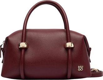 HUGO BOSS Handtas met buisvormige handgrepen - Dames - Tassen - Rood - Maat: ONE Size Synthetisch