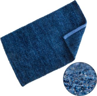 TJ Hughes Twinkle - Super Soft Bath Mat Luxury Bath Mat With Sparkle Detailing In Navy - TJ Hughes