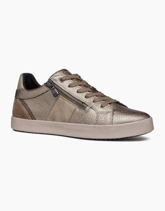 Geox Womens Geox D Blomiee E Womens Taupe Trainers - Black - Size: 7.5