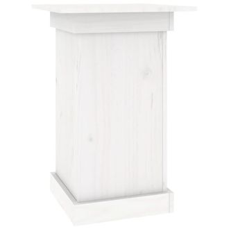 vidaXL Vidaxl - Soporte Para Plantas Madera Maciza De Pino Blanco 40x40x60 Cm