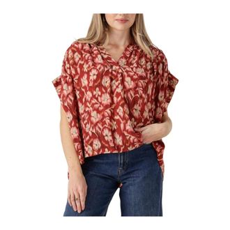 Vanessa Bruno Dames, Blouses & Shirts, Rood, Maat: Xs/S Katoen