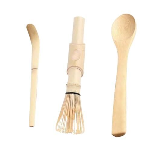 Kit Matcha Complet 6 Pièces - Bol, Fouet Bambou, Filtre, Cuillères, Support - Pour Cérémonie Du Thé Maison