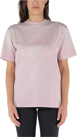 Off-white Casual Was Tee - Dames - T-shirts - Roze - M - Katoen - Tops