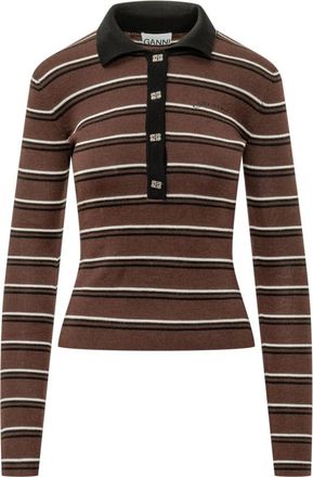 Ganni Polo Shirts - Dames - Polos - Veelkleurig - XS - Tops