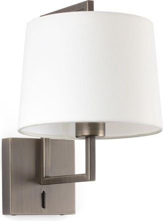 Faro Barcelona Frame Aplique De Pared Oro Viejo/blanca 20171-01