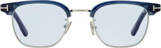 Tom Ford TF1119-D Universal Fit Square Frame Sunglasses - Blue