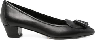 Aeyde Valentine Tassel Pumps - Dames - Pumps - Zwart - 38 1/2 EU - Leer - Schoenen