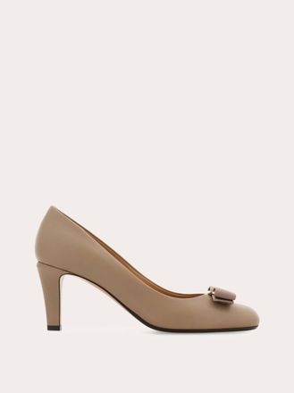 Ferragamo Women Vara bow pump Grey Size 1.5