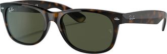 Ray-Ban Rb 2132 New Wayfarer - unisex - Zonnebrillen - Bruin - 55 MM - Nylon - Accessoires
