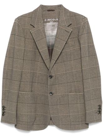 Circolo 1901 Prince-of-Wales-check blazer - Brown