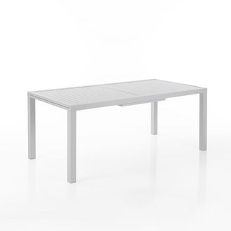 Oresteluchetta Mesa Extensible De Aluminio Blanco Para Exterior 90x180-238 Lilja L