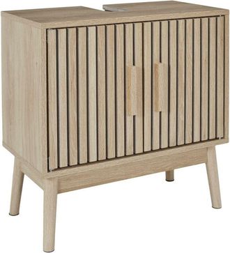 OEM Mueble Lavabo Klaus Natural Fabricado En Mdf Y Madera De Pino