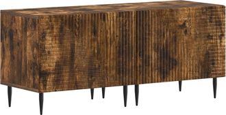 vidaXL Mueble De Tv Roble Ahumado Madera De Ingenier&iacute;a Vidaxl
